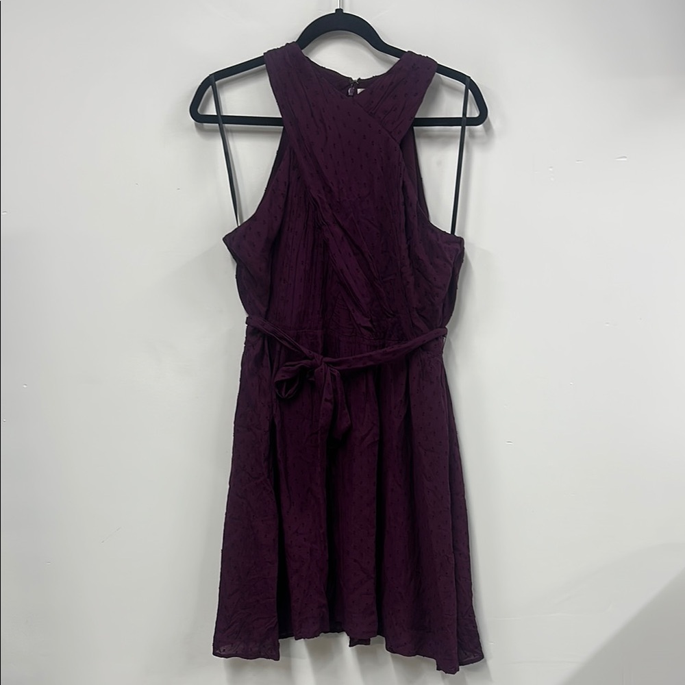 New Loft Elegant Purple Women's Dress 8 NWT